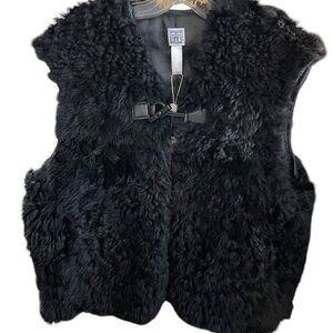 Genuine Leather Shearling Women's Vest NWT $1500 retail